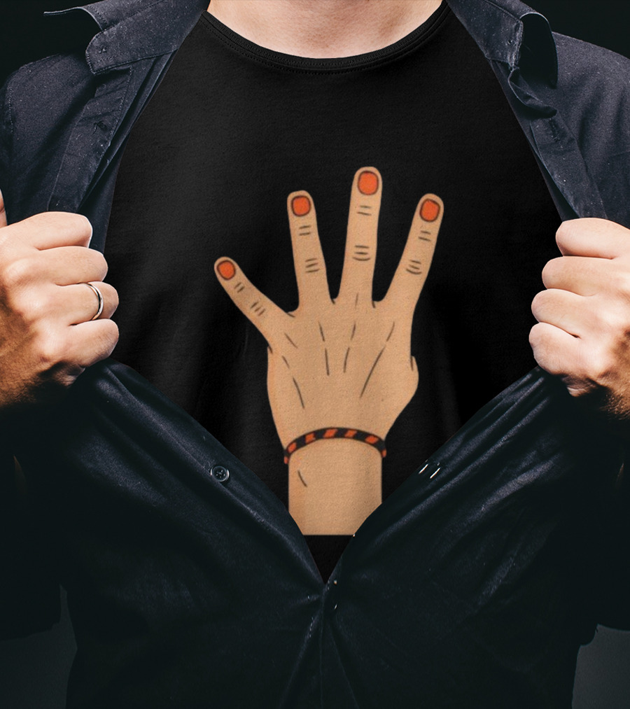 King Of The 4th Hand Four Finger Basketball Playoff Champion T-Shirt