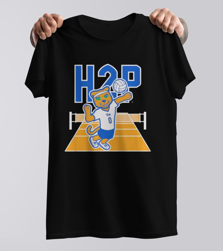 Pitt H2P Volleyball Roc Mascot Sports Team Apparel T-Shirt