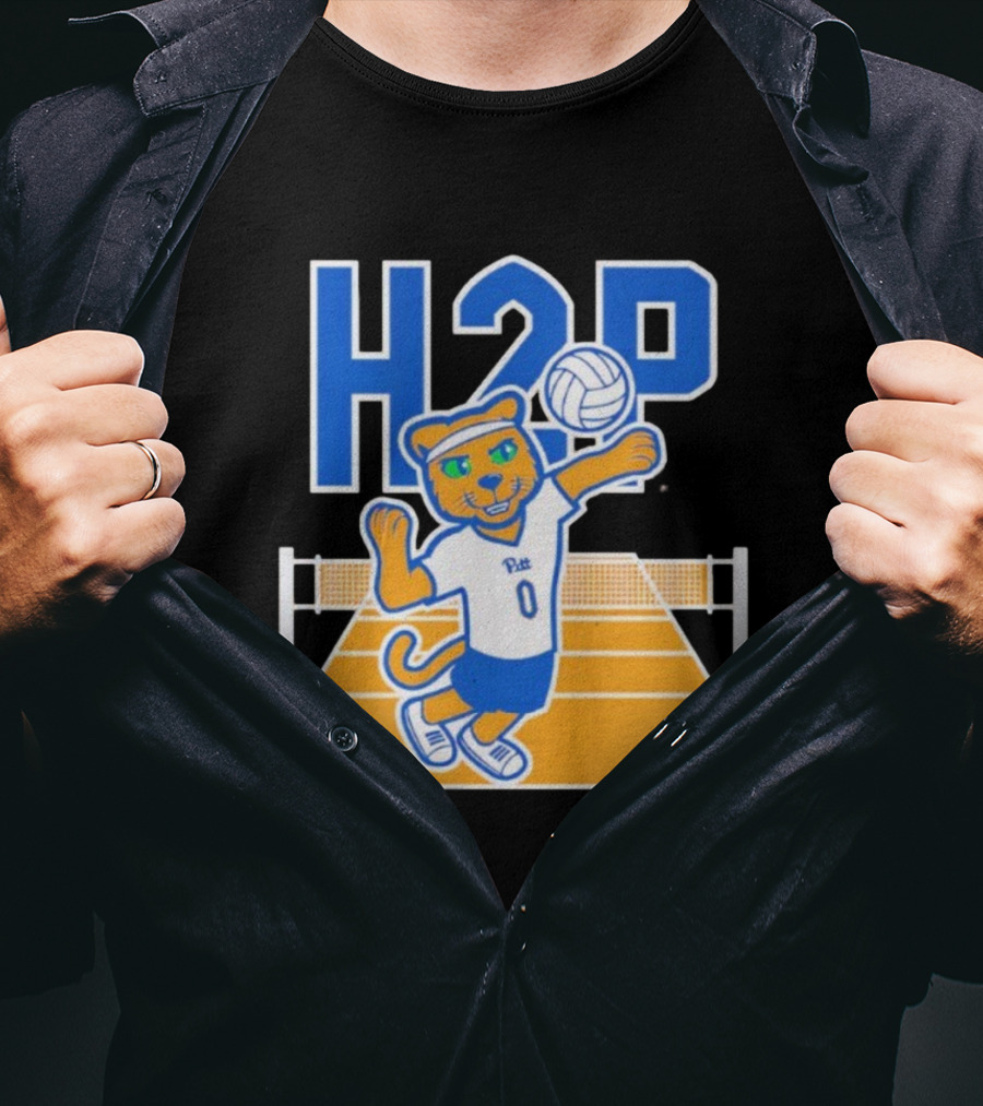 Pitt H2P Volleyball Roc Mascot Sports Team Apparel T-Shirt