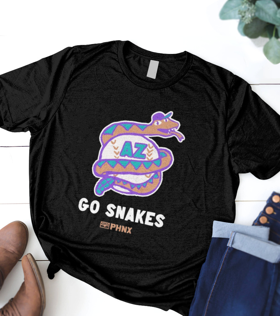 AZ Go Snakes PHNX Arizona Diamondbacks Baseball T-Shirt