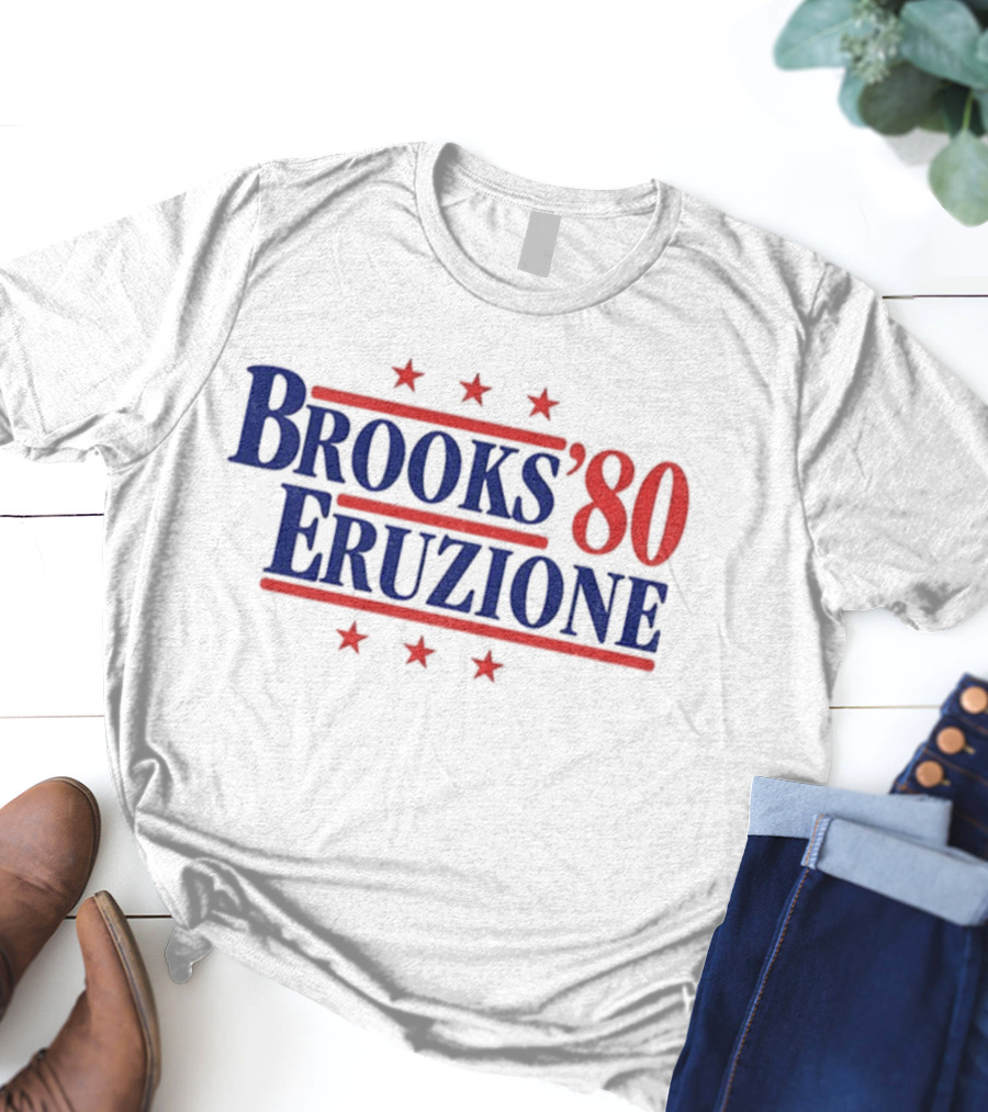 Brooks & Eruzione '80 Hockey Legends Mike Eruzione Herb Brooks For President Fan T-Shirt