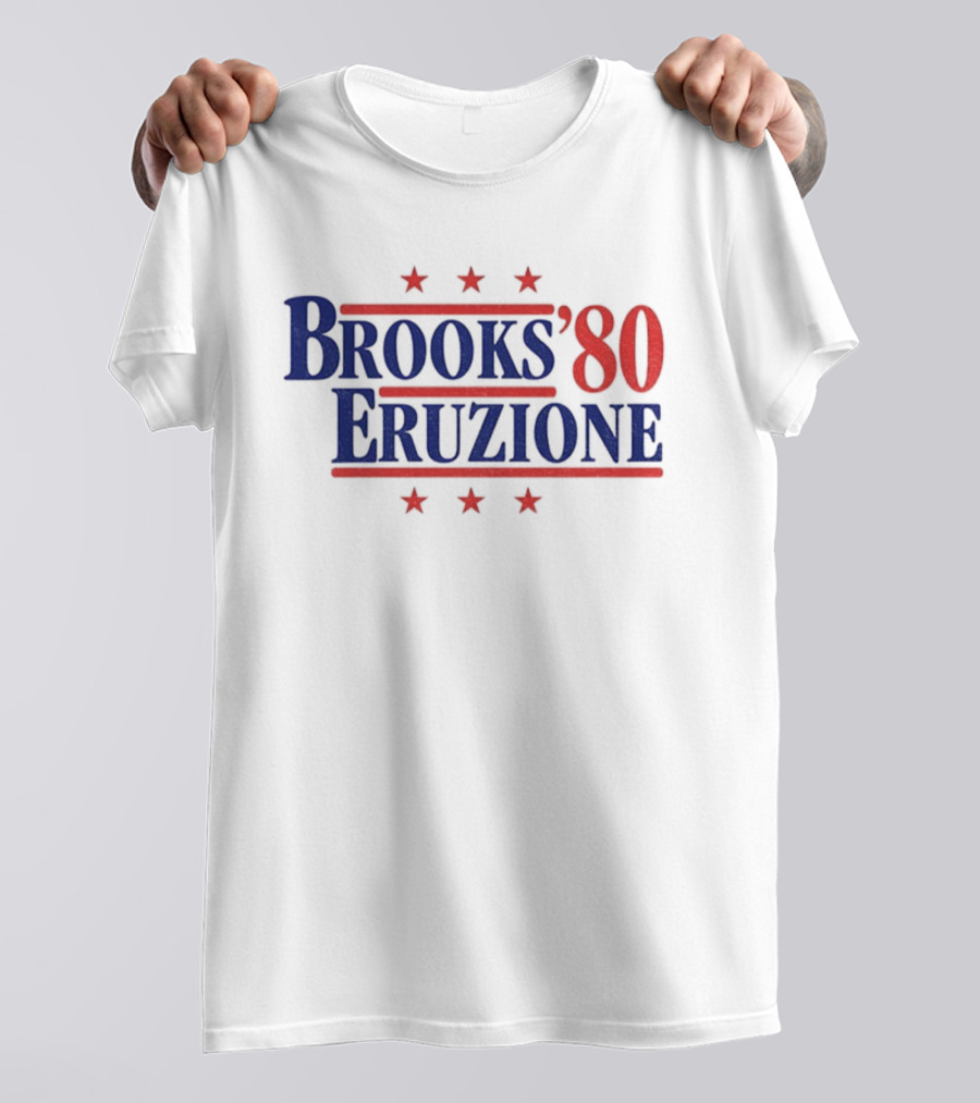 Brooks & Eruzione '80 Hockey Legends Mike Eruzione Herb Brooks For President Fan T-Shirt
