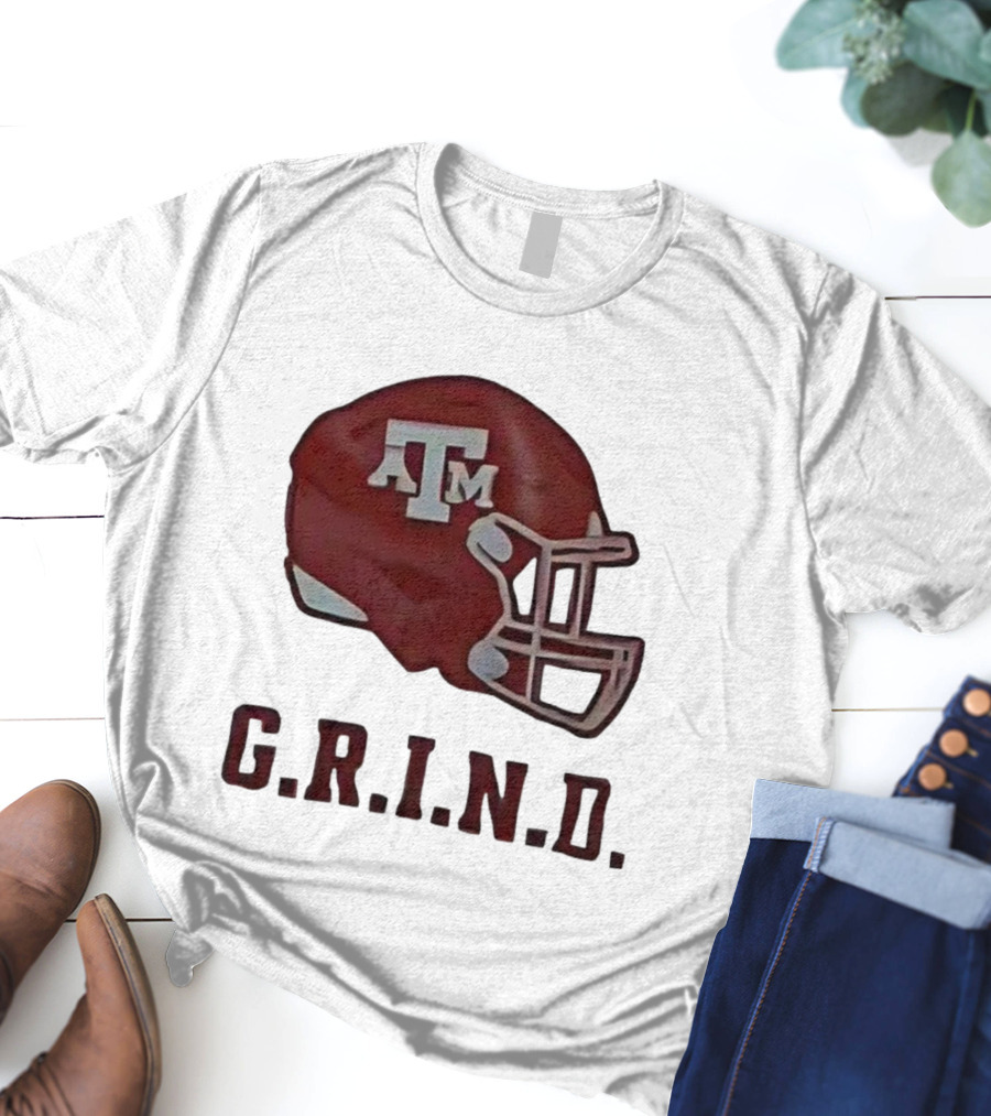 Texas A&M Aggies Football Helmet GRIND T-Shirt