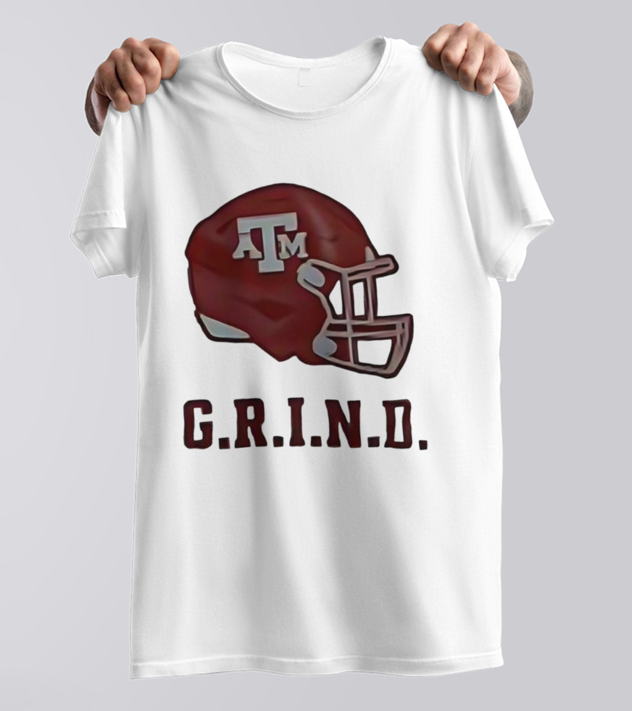 Texas A&M Aggies Football Helmet GRIND T-Shirt