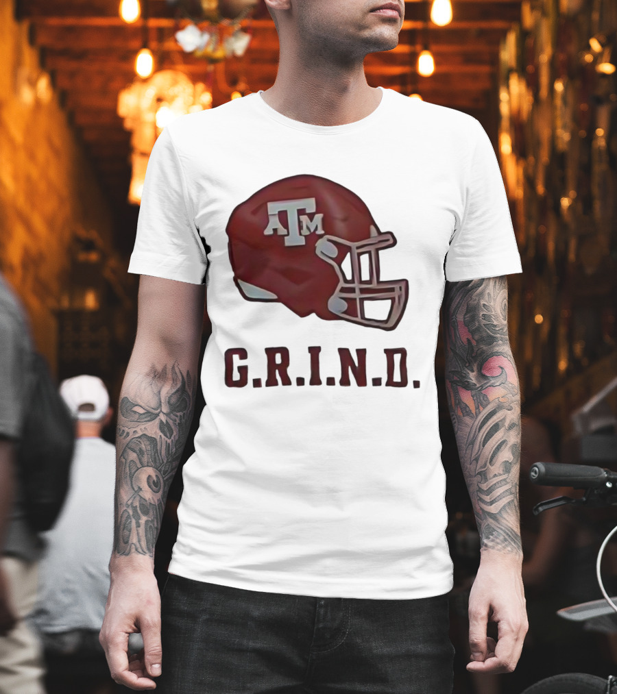 Texas A&M Aggies Football Helmet GRIND T-Shirt