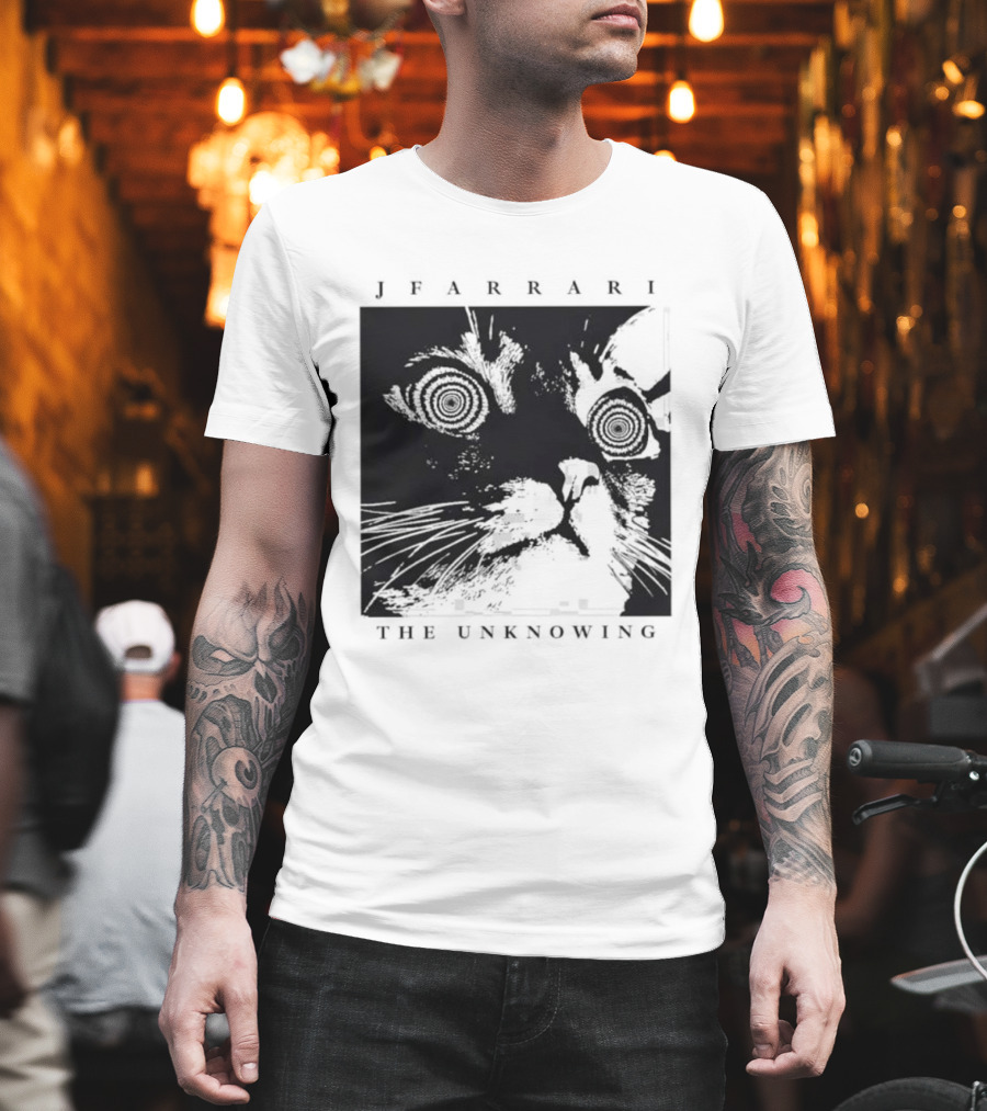 Jfarrari The Unknowing Cat Hypnotic Stare T-Shirt