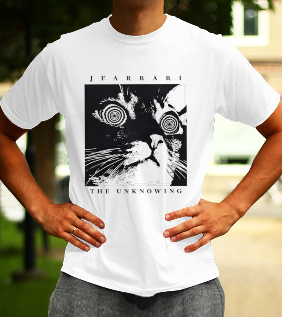 Jfarrari The Unknowing Cat Hypnotic Stare T-Shirt