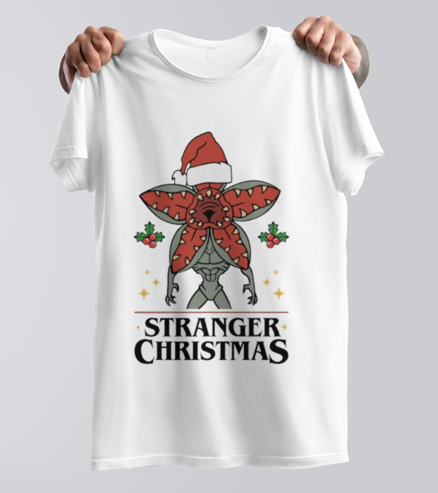 Stranger Christmas Monster Festive Holiday Creature T-Shirt