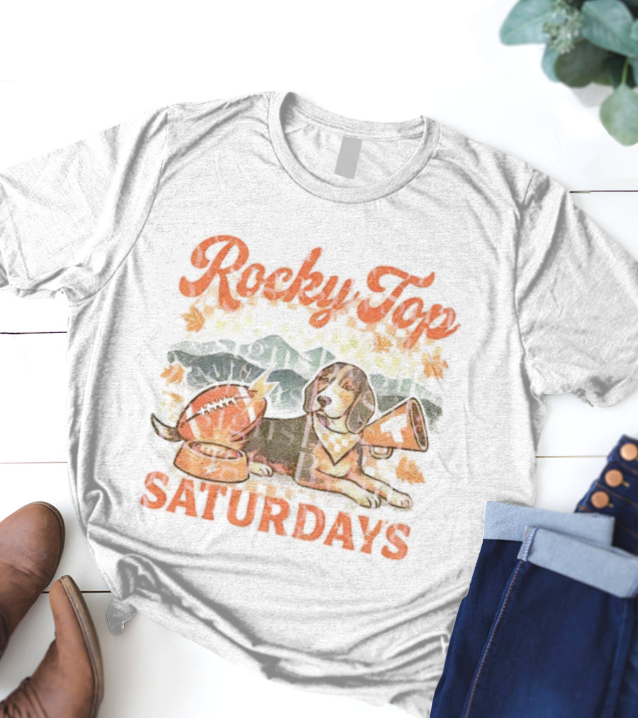 Tennessee Volunteers Coonhound Dog Rocky Top Saturdays Football Bowl Tailgate Fan Gear T-Shirt