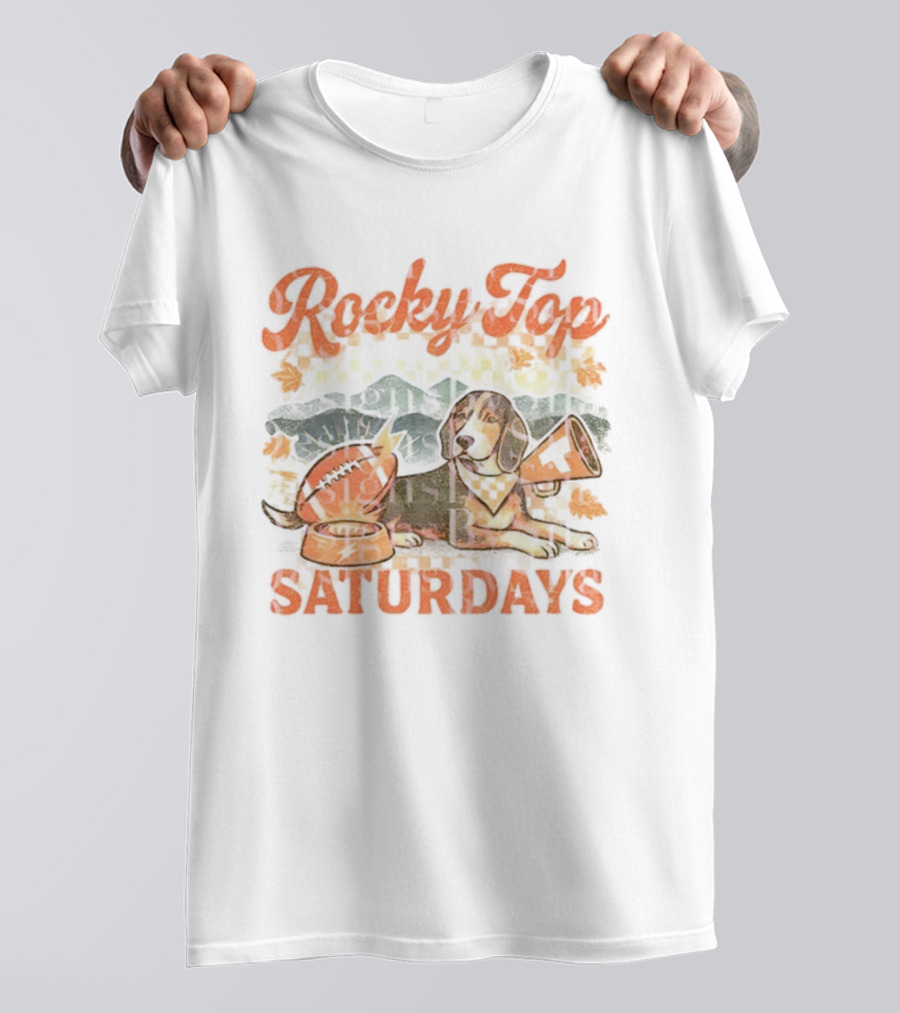 Tennessee Volunteers Coonhound Dog Rocky Top Saturdays Football Bowl Tailgate Fan Gear T-Shirt