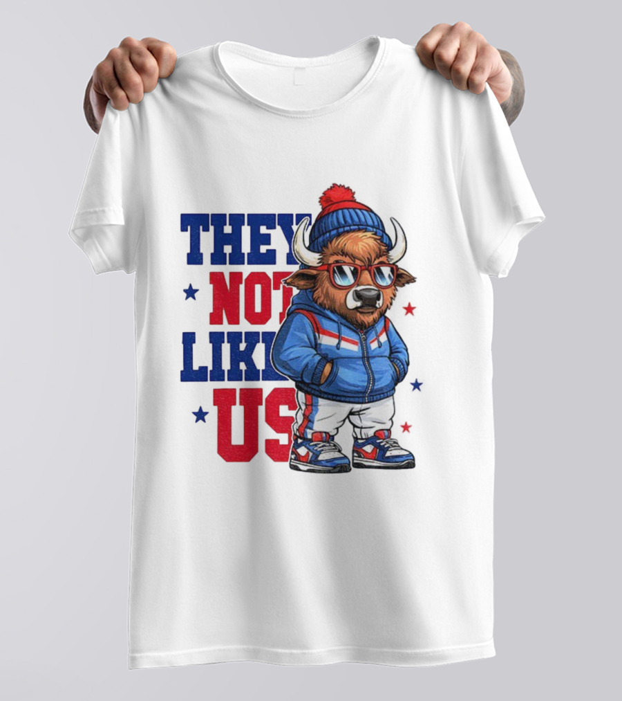 They Not Like Us Buffalo Bills Touchdown 2025 Football NFL T-Shirt