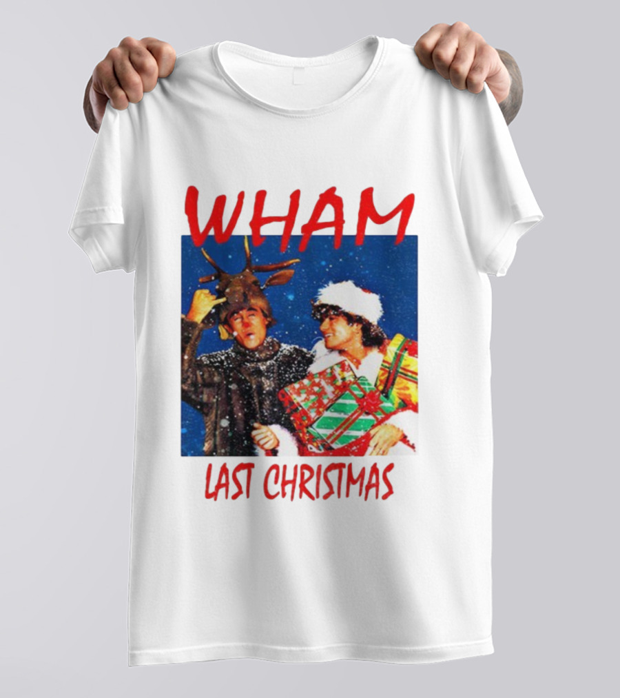 WHAM Last Christmas Festive Holiday Celebration With Snow And Gifts T-Shirt