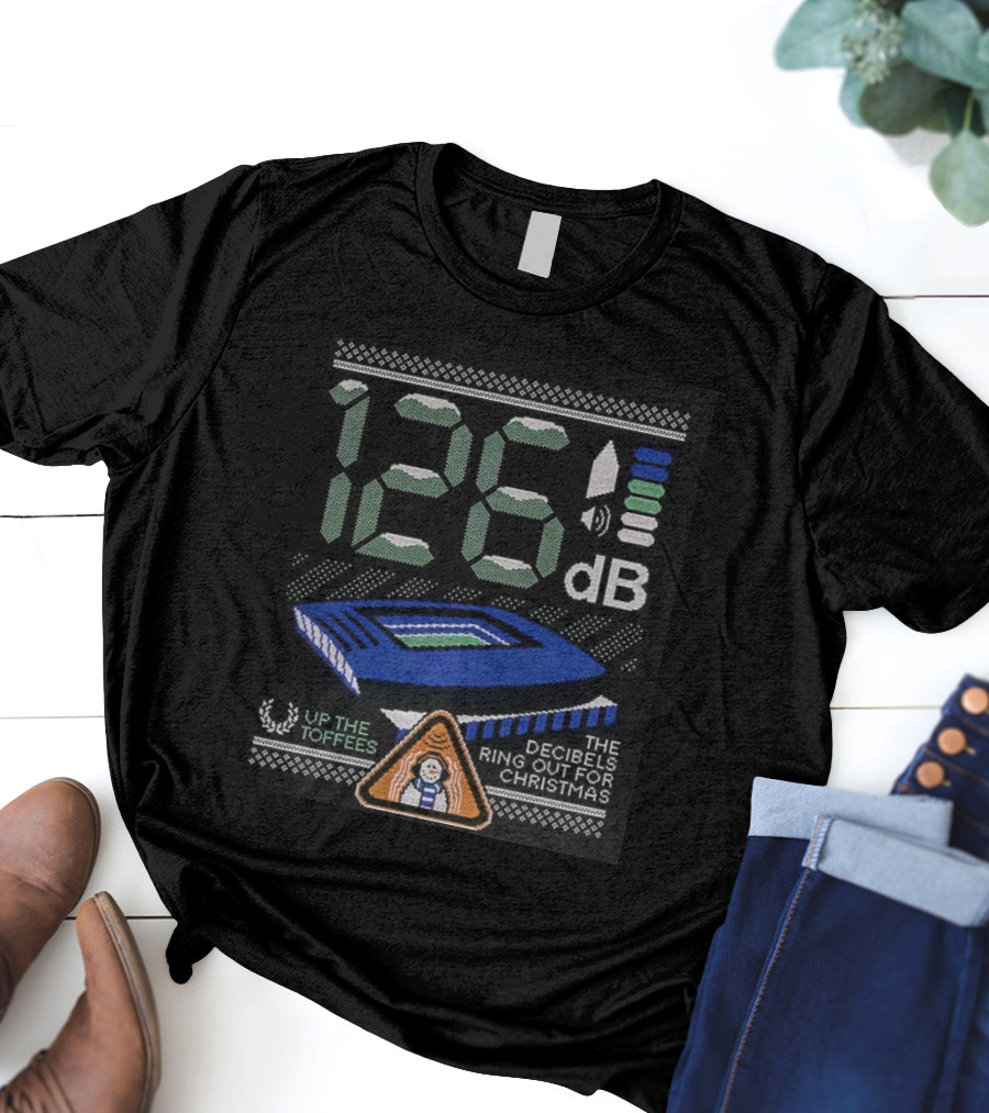 126 Decibels Ring Out This Christmas Stadium Scene T-Shirt