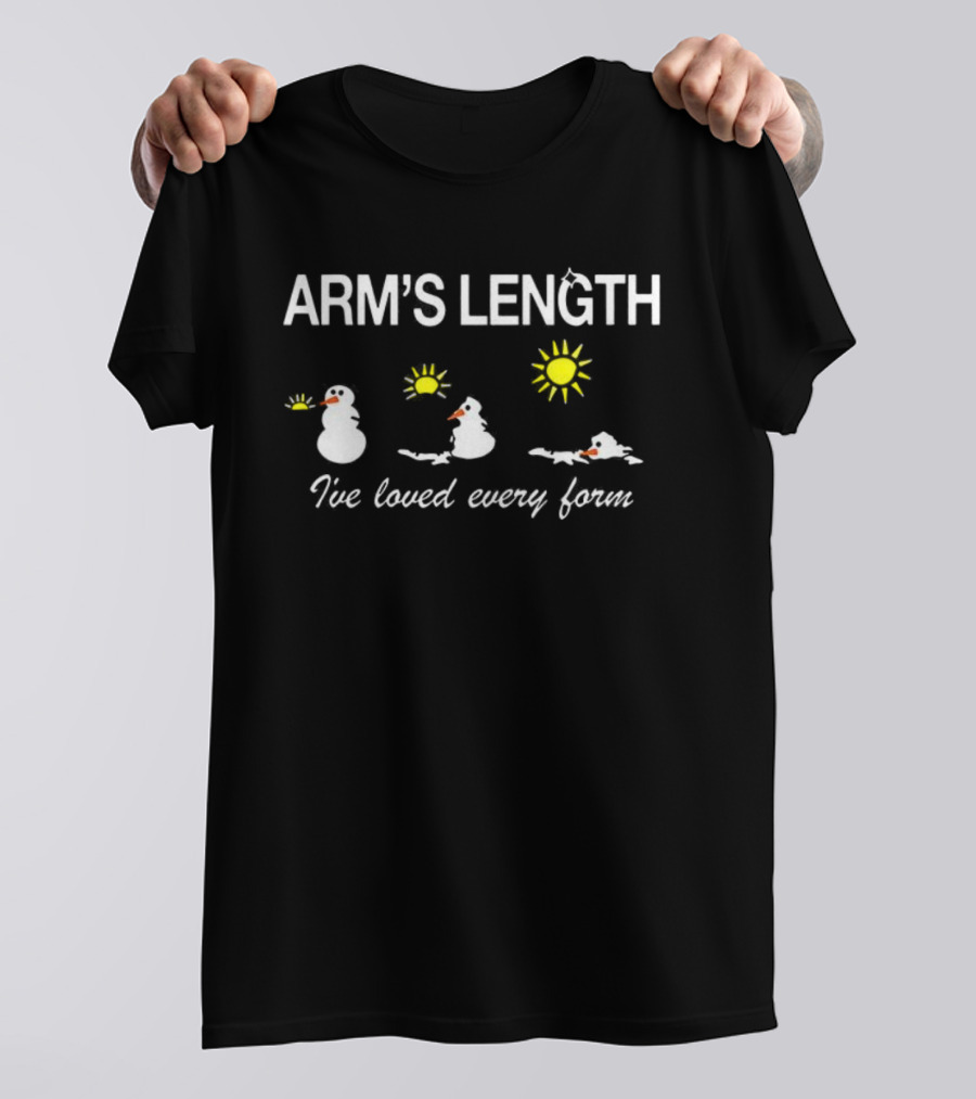 ARM'S LENGTH Snowman I've Loved Every Form Winter Sun T-Shirt