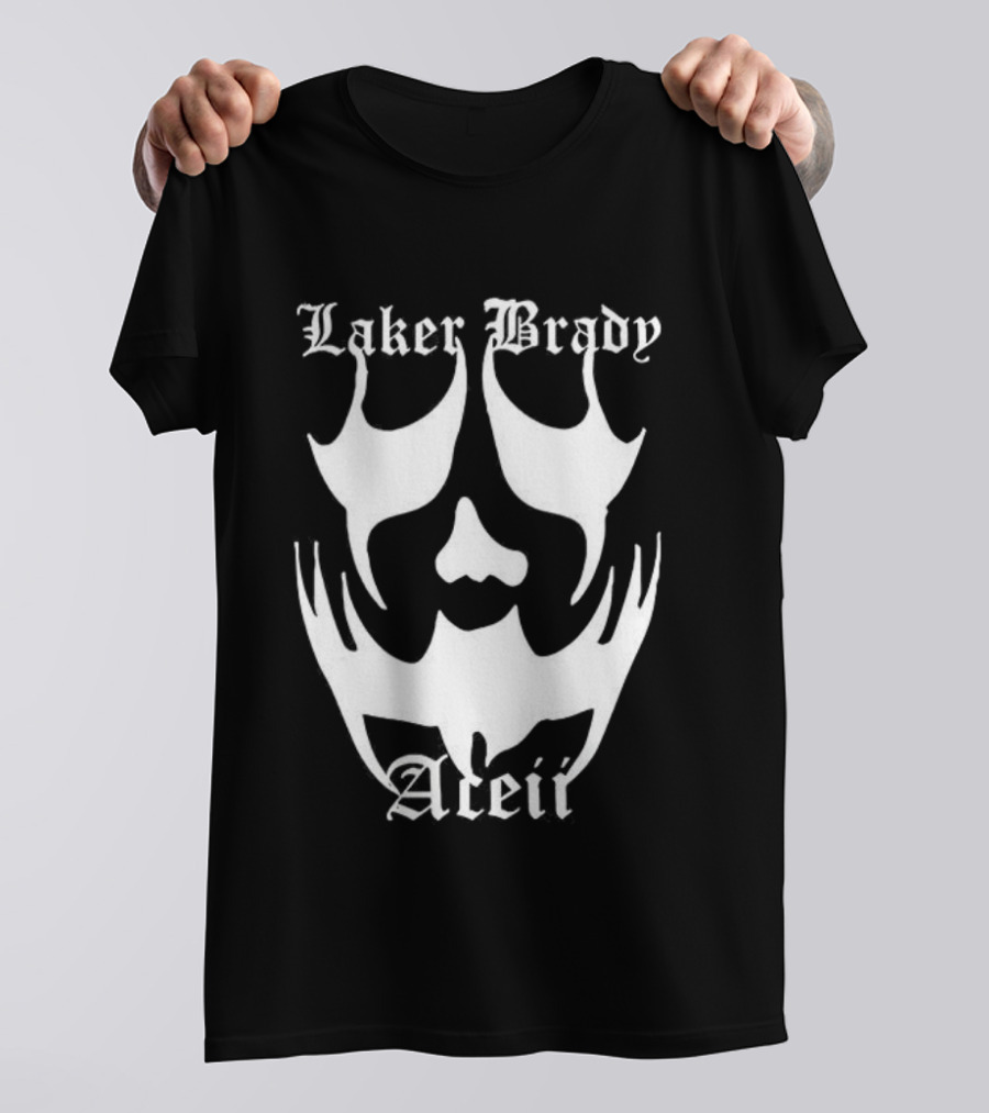 Laker Brady Aceii Gothic Skull Mask T-Shirt