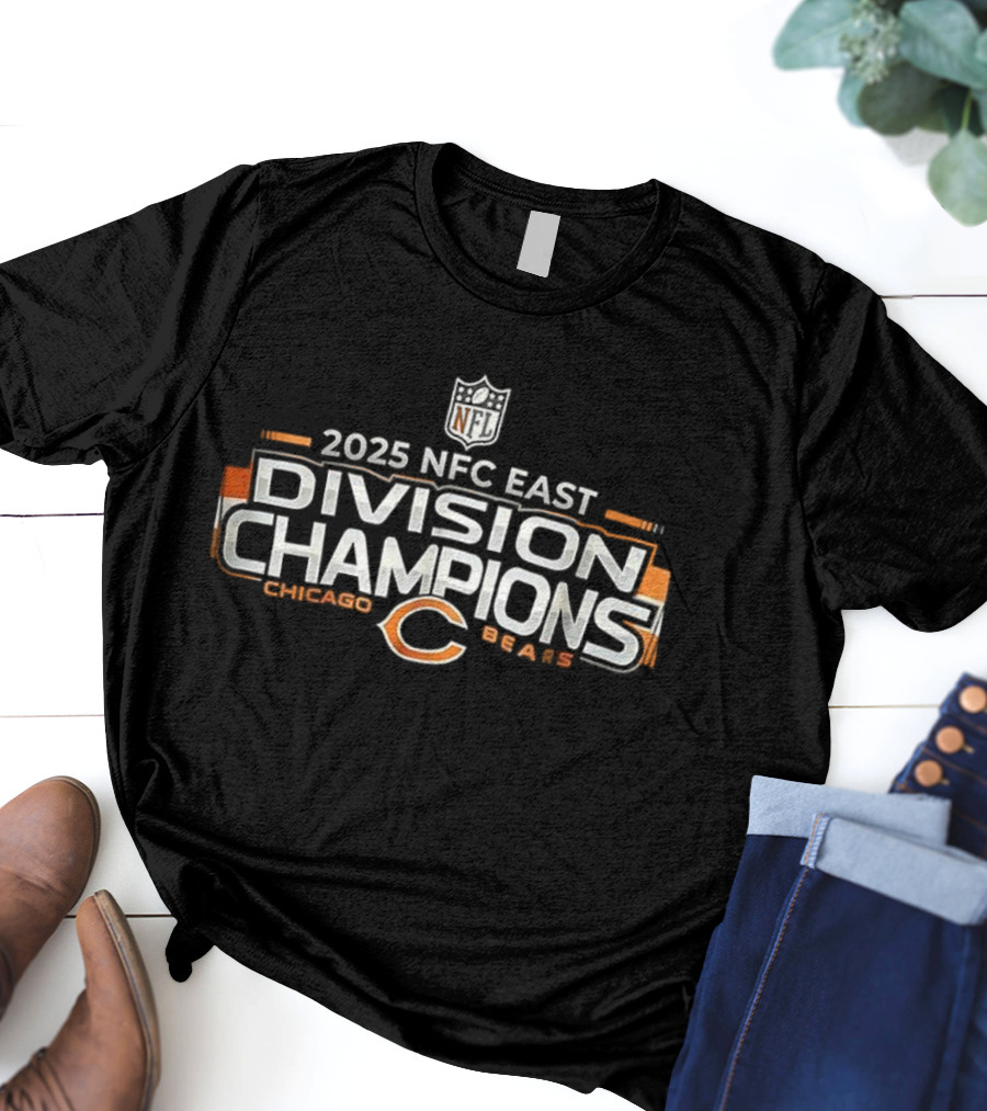 2025 NFC East Division Champions Chicago Bears T-Shirt
