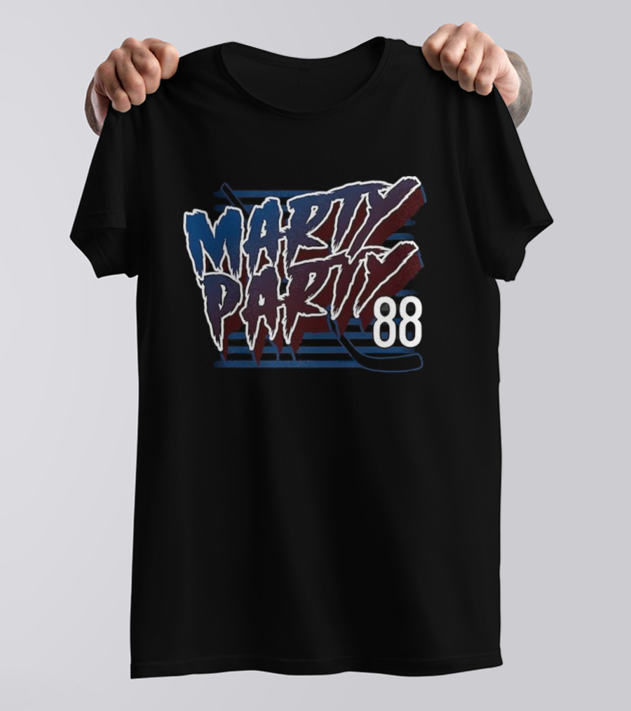 Marty Party 88 Colorado Avalanche Hockey T-Shirt