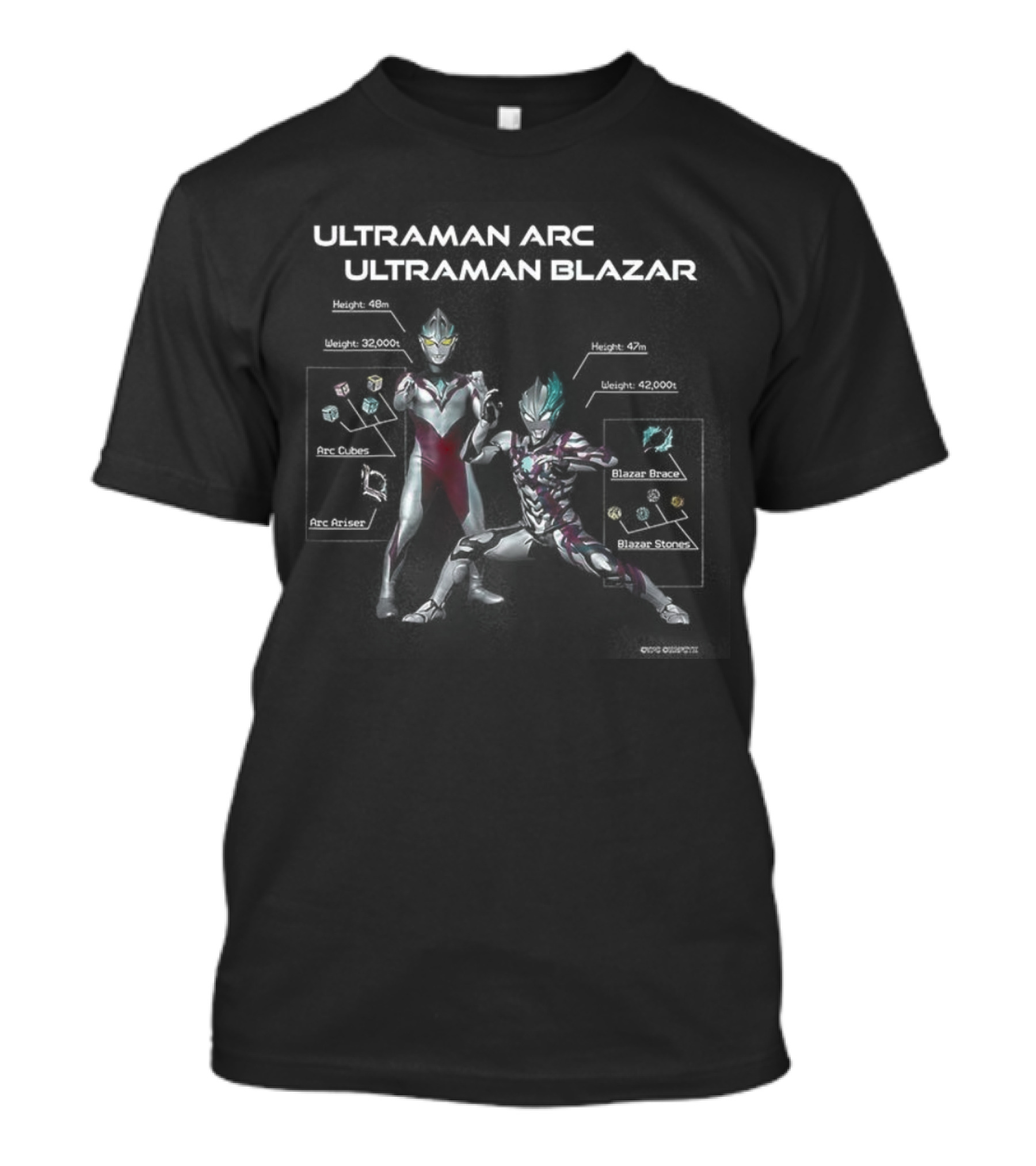 Ultraman Blazar Shadow Universe Warrior Battle T-Shirt