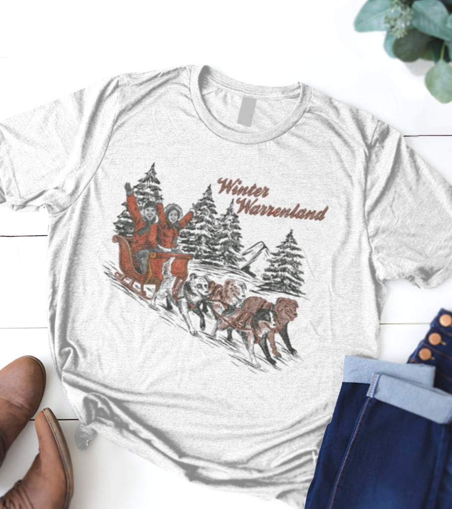 Alex Warren Winter Warrenland Sleigh Ride Snowy Trees Scene T-Shirt
