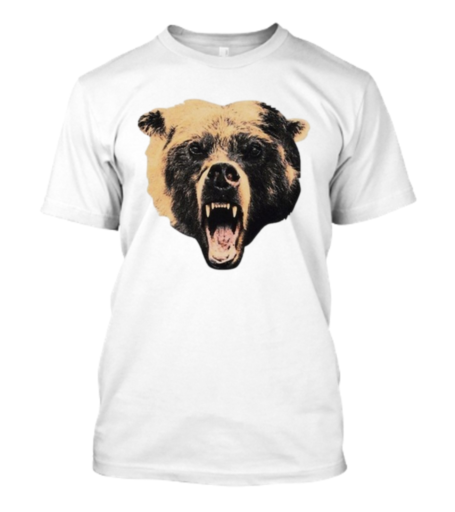 Chicago Bears Golf Wang Cutout Fierce Roaring Bear Face T-Shirt