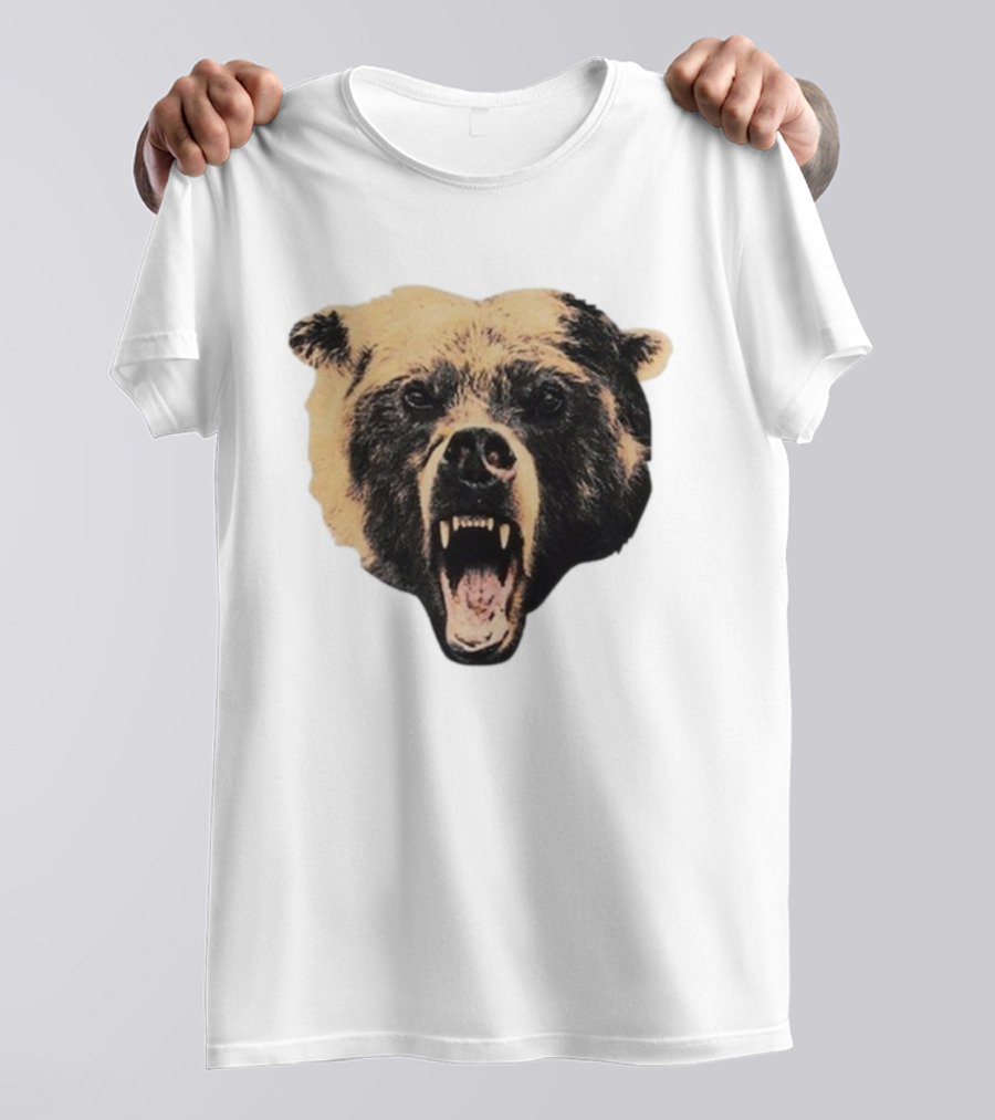 Chicago Bears Golf Wang Cutout Fierce Roaring Bear Face T-Shirt