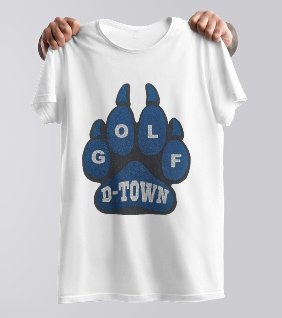 Detroit Lions Golf Wang D-Town Blue Foam Paw T-Shirt