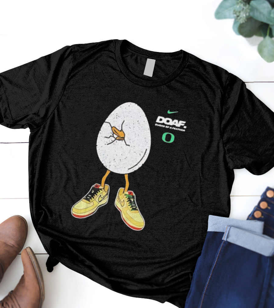 Oregon Football Duck Nike Egg Sneaker Design T-Shirt