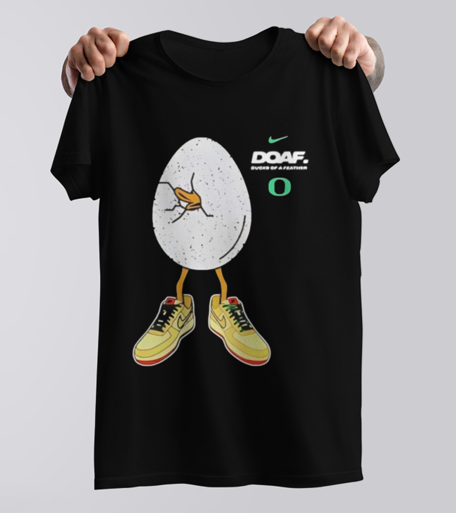 Oregon Football Duck Nike Egg Sneaker Design T-Shirt