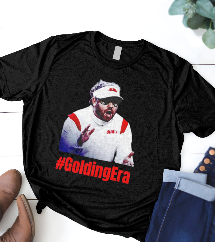Ole Miss #GoldingEra Pete Golding Pixel Sunglasses Coach Look T-Shirt