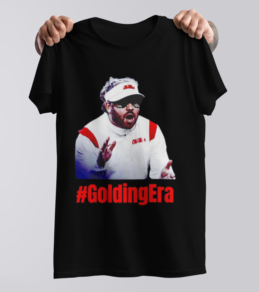 Ole Miss #GoldingEra Pete Golding Pixel Sunglasses Coach Look T-Shirt