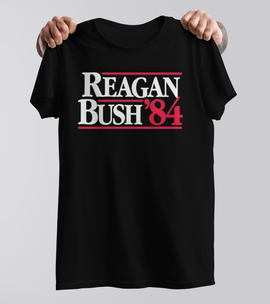 Reagan Bush 1984 Campaign Election Historical Political Memorabilia T-Shirt