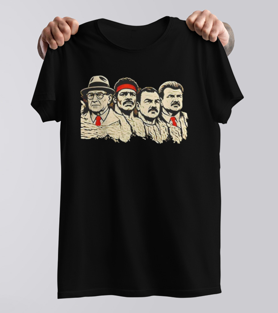 Rushmore Mountain Chicago Bears Mike Ditka Coach Legendary Quartet T-Shirt