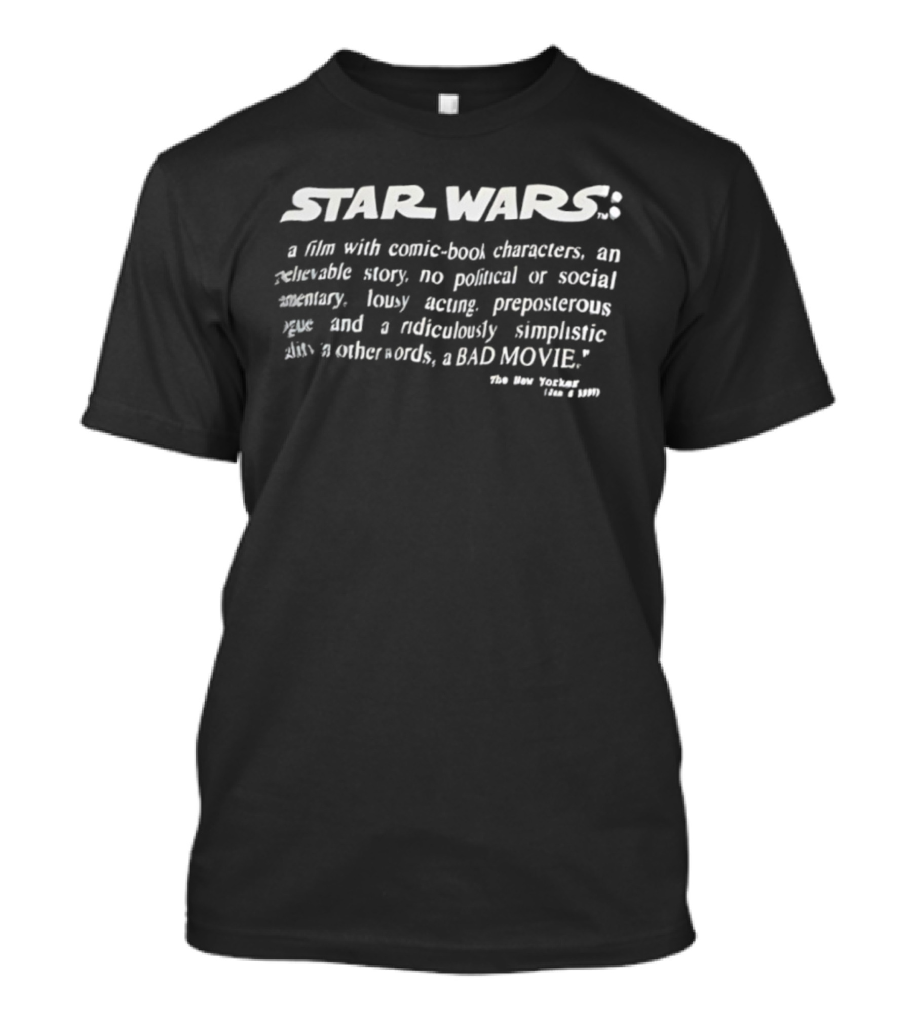 Star Wars Film Comic-Book Characters Review By The New Yorker Magazine T-Shirt