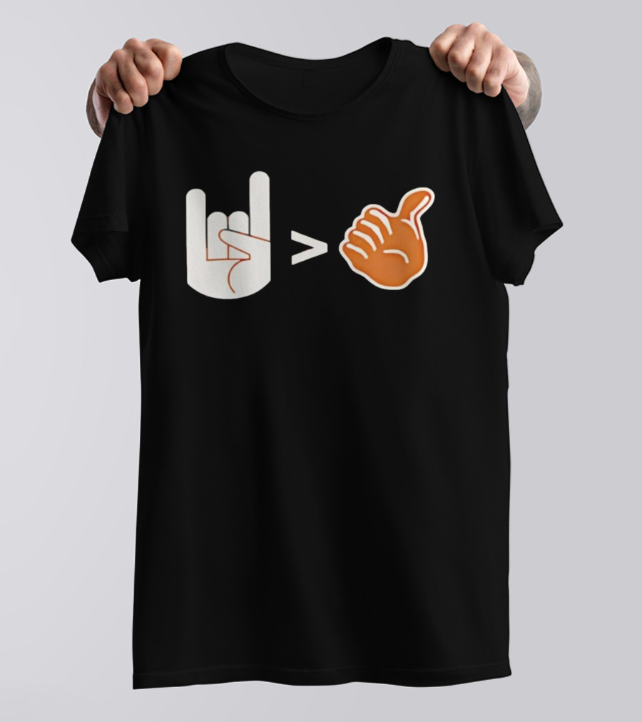 Texas Longhorns Hook ’em Hand Gesture Greater Thumbs Up Symbol 2025 T-Shirt