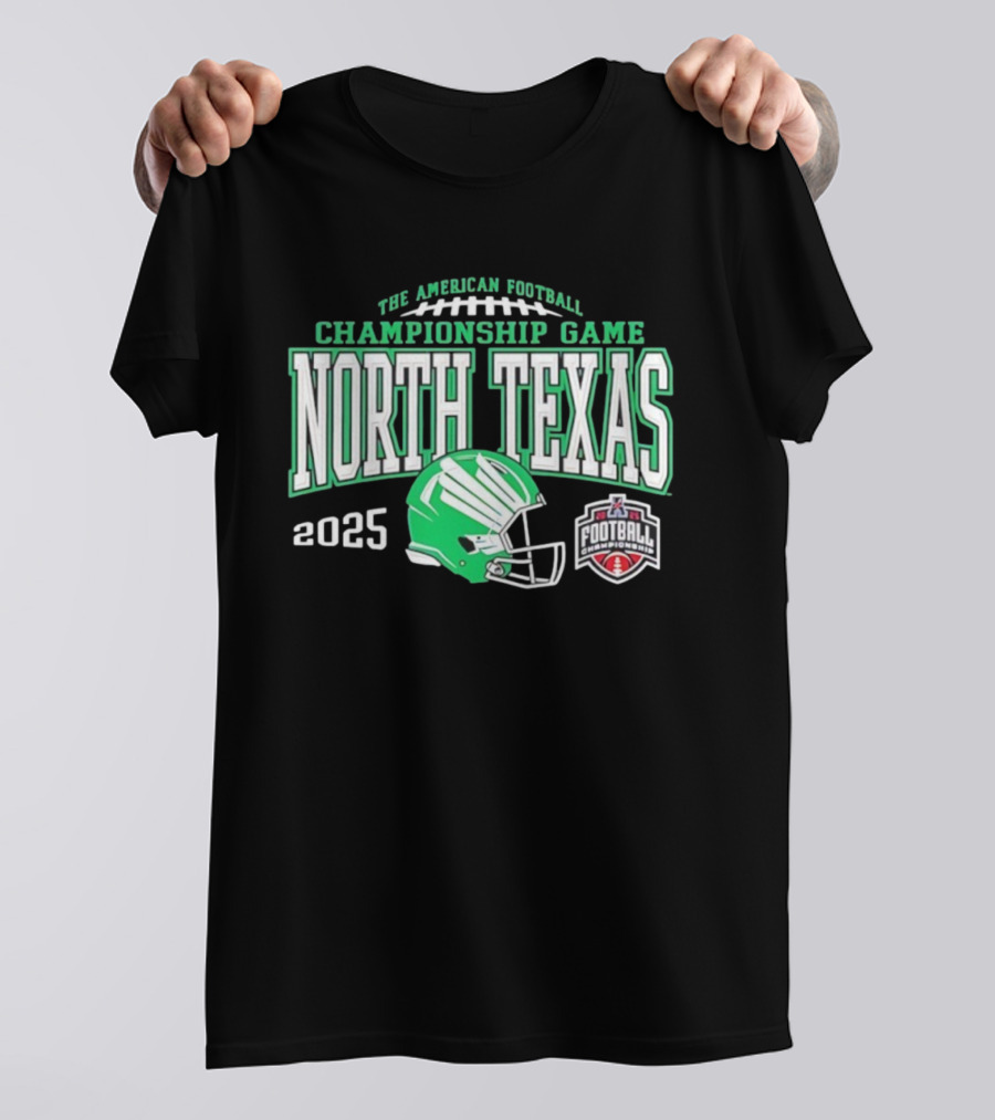 The American Football Championship Game North Texas 2025 Football Helmet T-Shirt