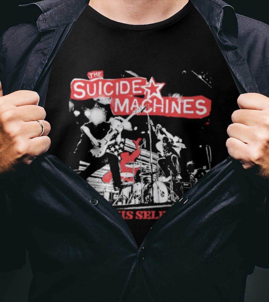 The Suicide Machines Stop This Self-Doubt Band Performance Artwork T-Shirt