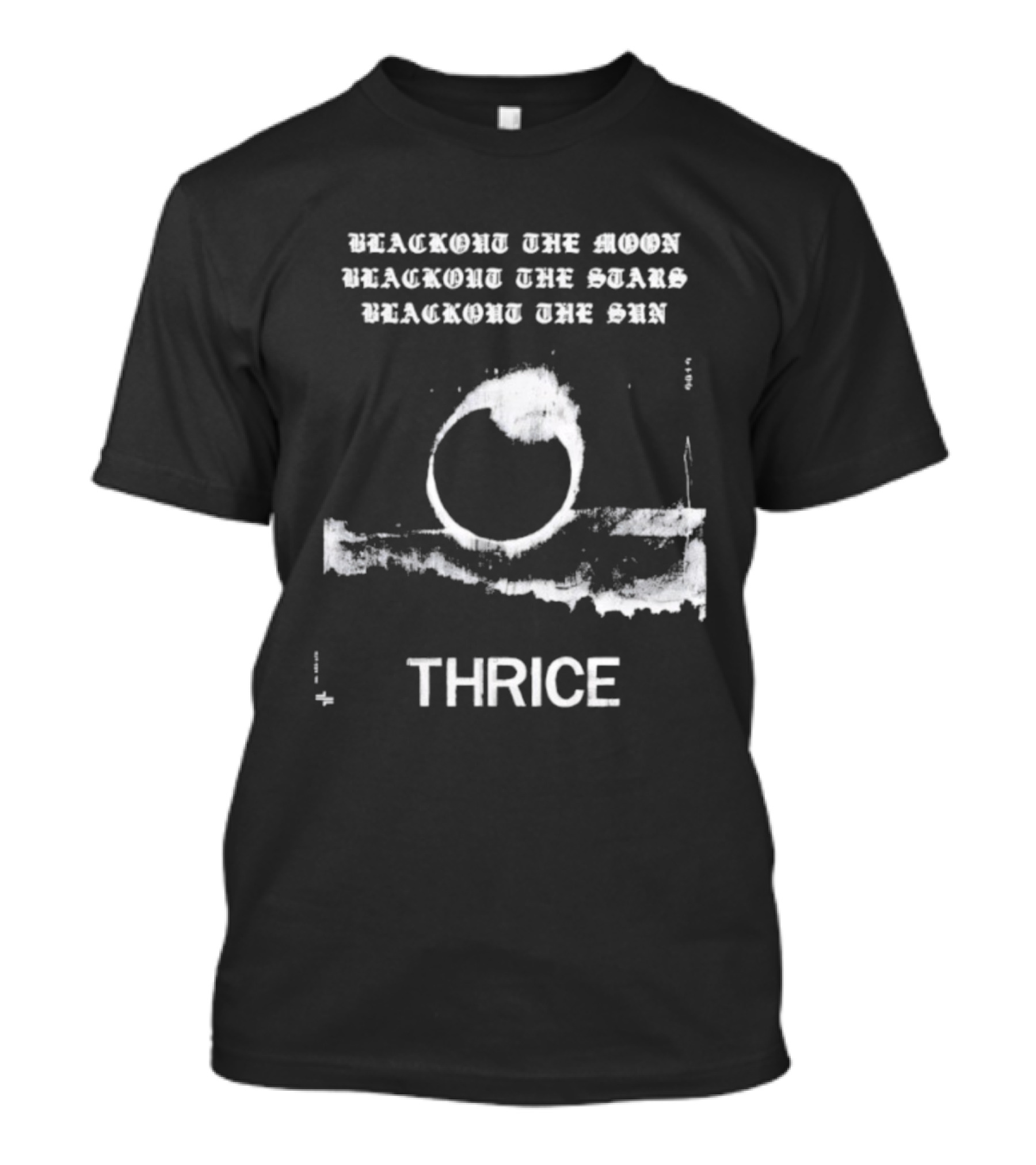 Thrice Blackout The Moon Stars Sun Circle Art T-Shirt