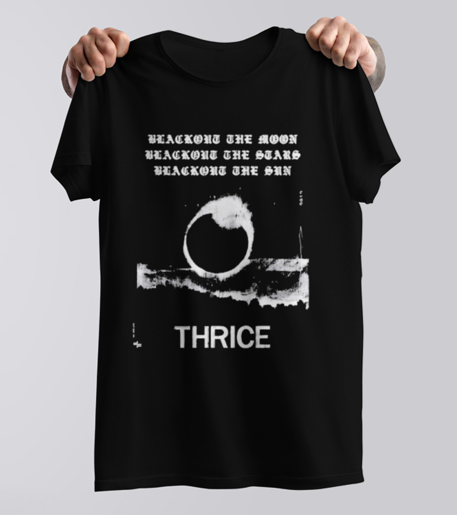 Thrice Blackout The Moon Stars Sun Circle Art T-Shirt