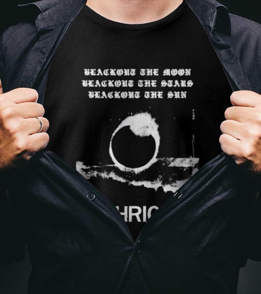 Thrice Blackout The Moon Stars Sun Circle Art T-Shirt