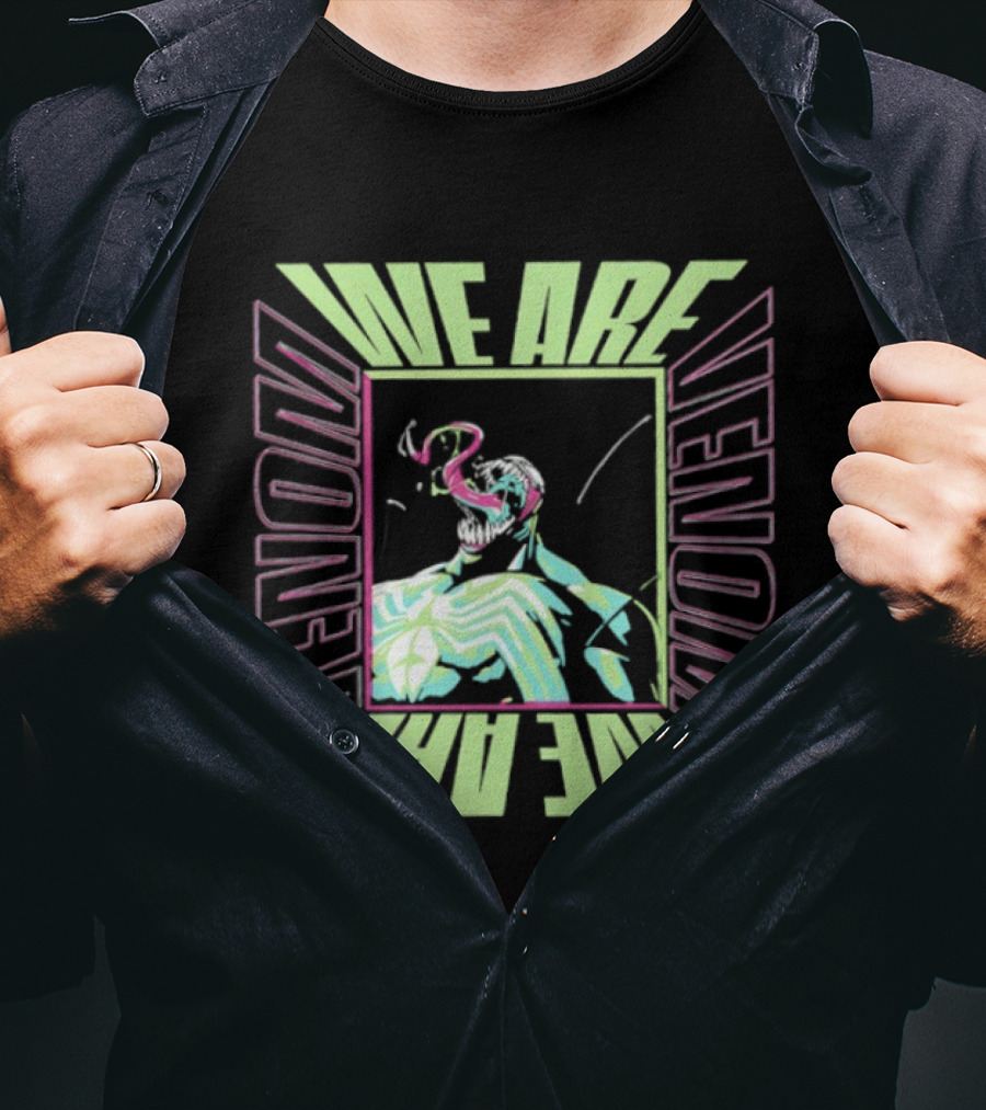 We Are Venom Marvel Comic Character Art T-Shirt