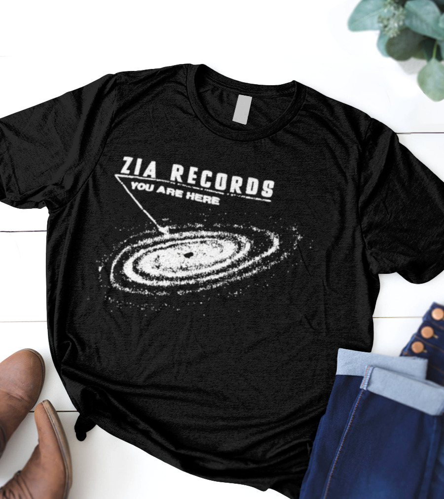 Zia Records You Are Here Galaxy Design T-Shirt
