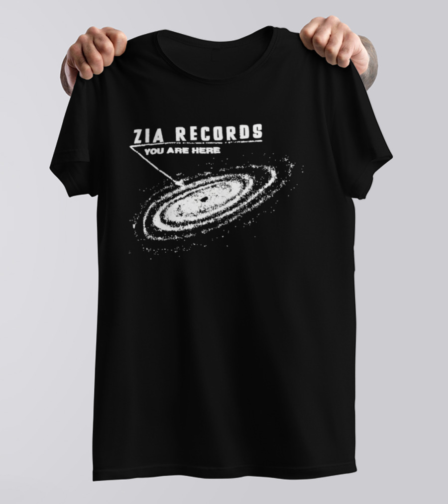 Zia Records You Are Here Galaxy Design T-Shirt