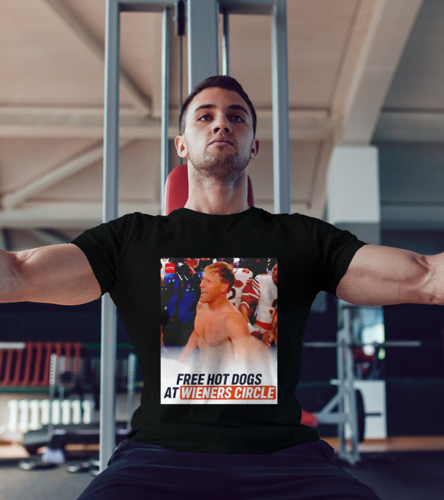 Ben Johnson Chicago Bears Celebration Free Hot Dogs At Wieners Circle T-Shirt