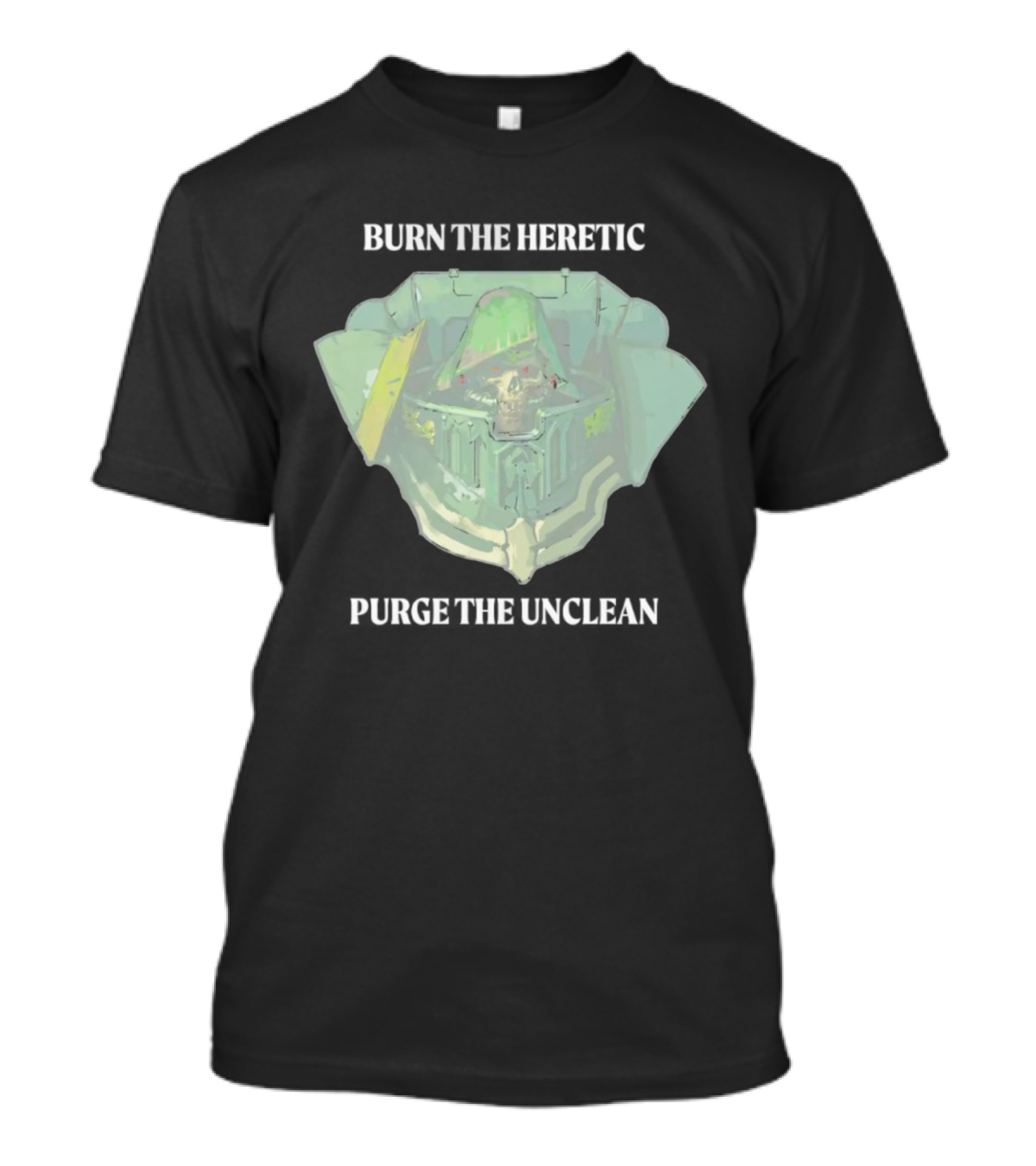 Burn The Heretic Purge The Unclean Skull Armor Art Style T-Shirt