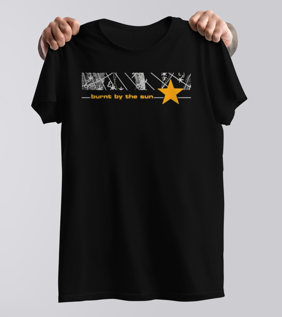 Burnt By The Sun Star Band Design T-Shirt