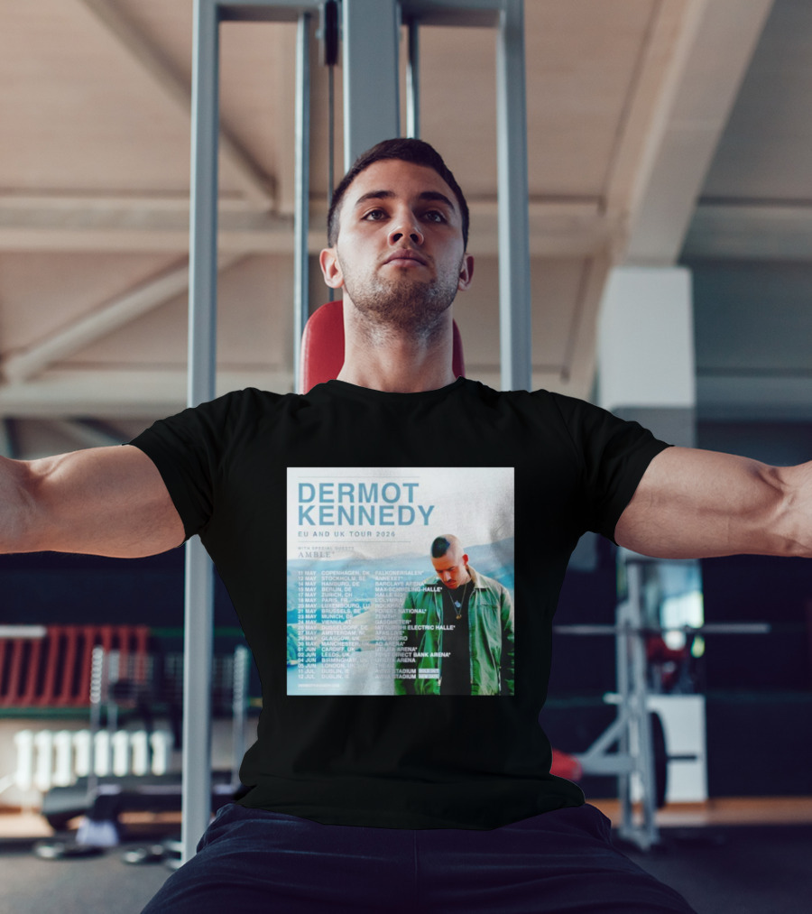 Dermot Kennedy EU And UK Tour 2026 With Special Guests Amble Concert Dates And Locations T-Shirt