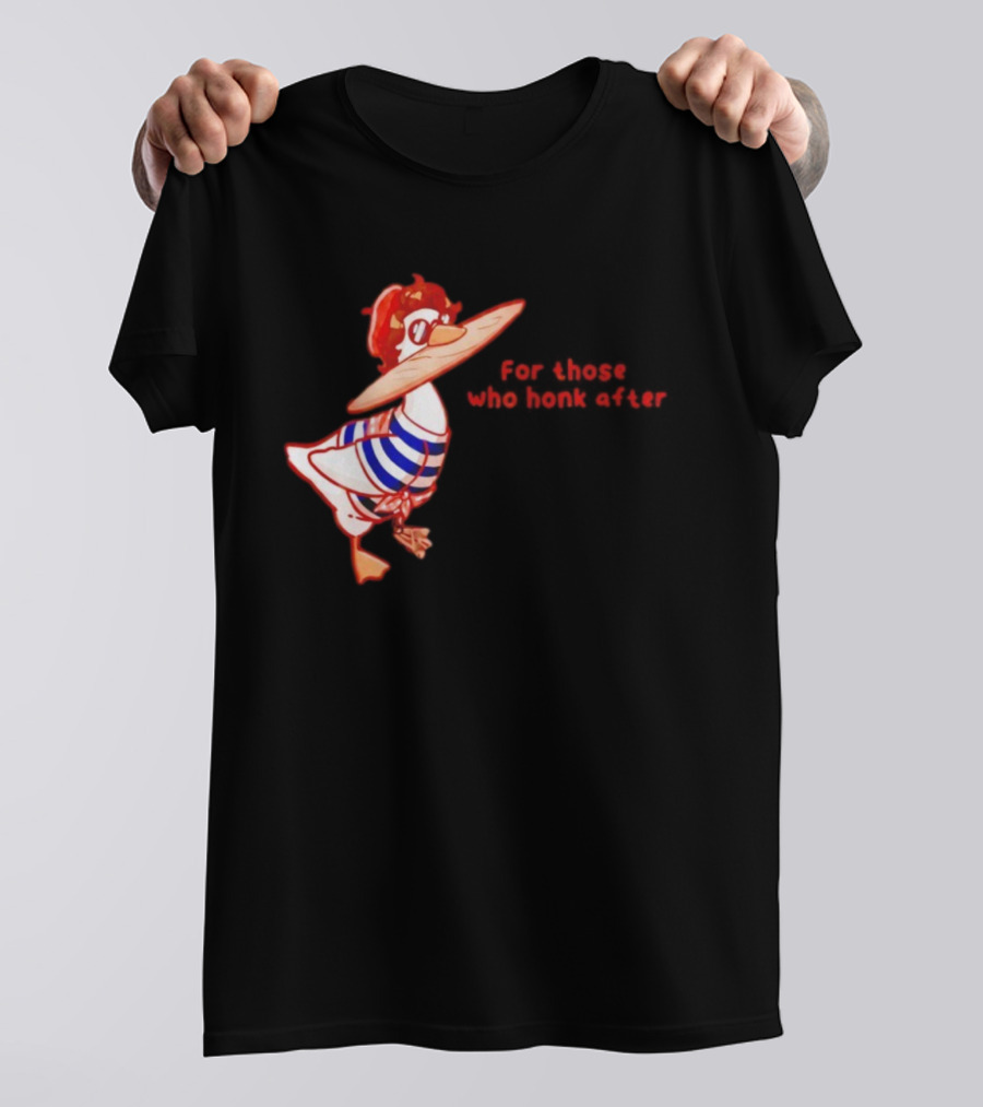 Goosetave For Those Who Honk After Goose In Glasses And Striped T-Shirt