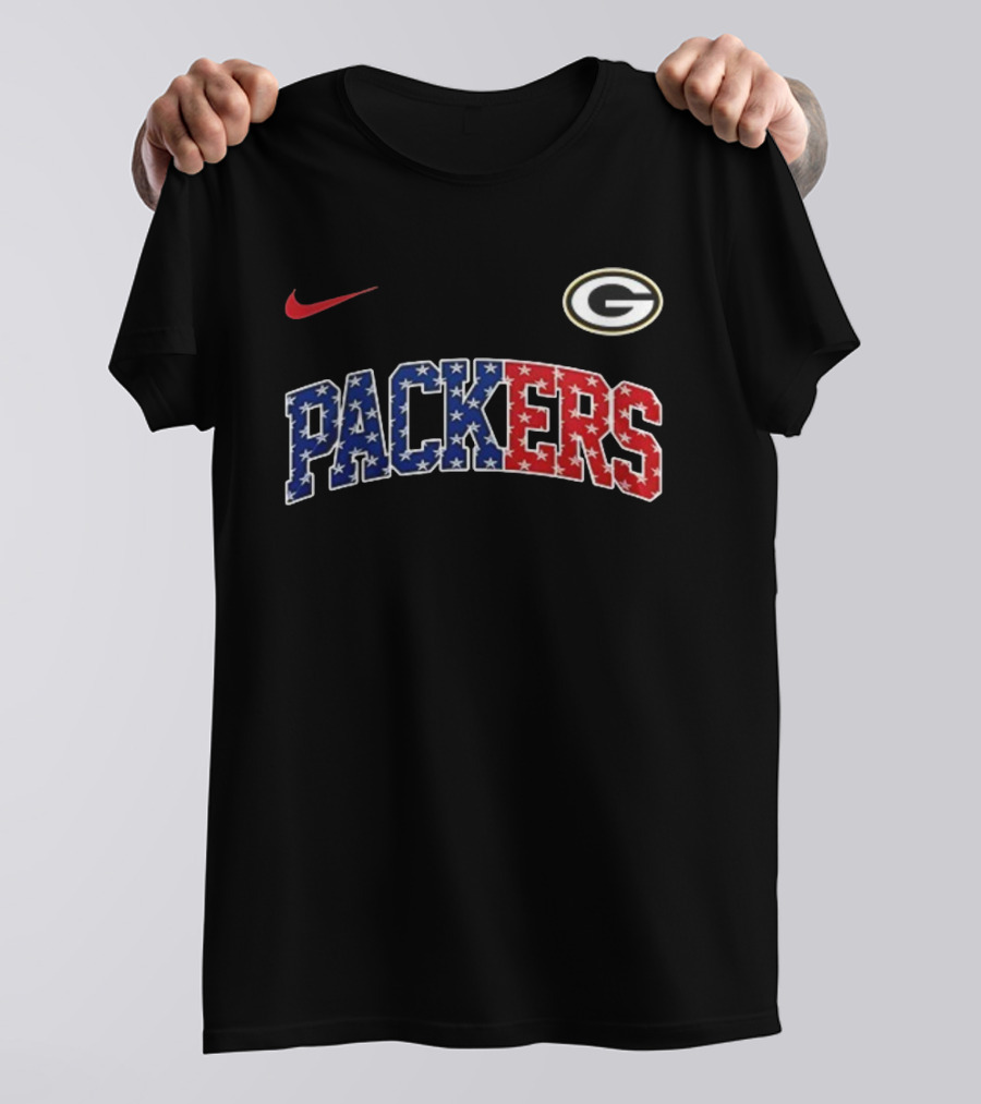 Nike Green Bay Packers Never Forget January 6th 2021 American Flag T-Shirt
