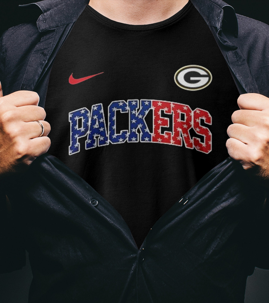 Nike Green Bay Packers Never Forget January 6th 2021 American Flag T-Shirt