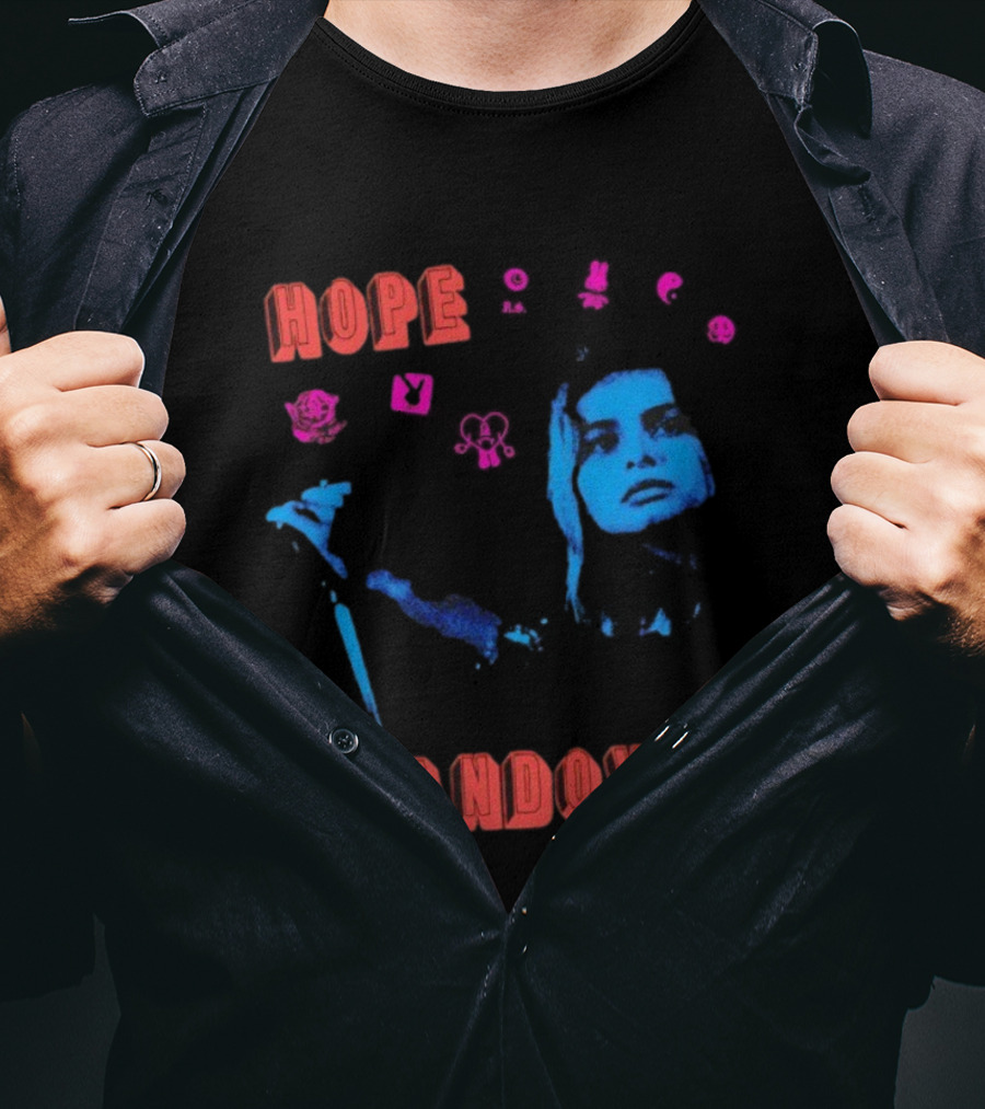 Hope Sandoval Fade Into Me Blue Artistic Portrait Theme T-Shirt